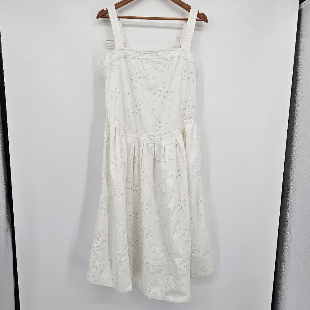 Free People Womens Primavera Eyelet Midi Sundress Womens Medium New - Picture 5 of 14